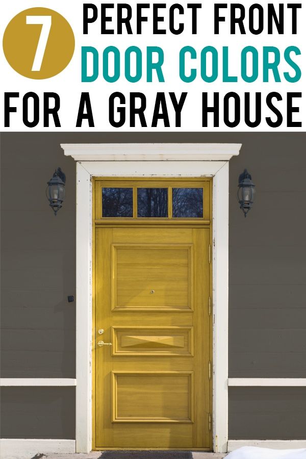 Door Color Ideas For Gray House