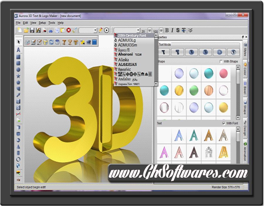 Aurora 3D Text & Logo Maker v13.06.25+Serial Free Download ...