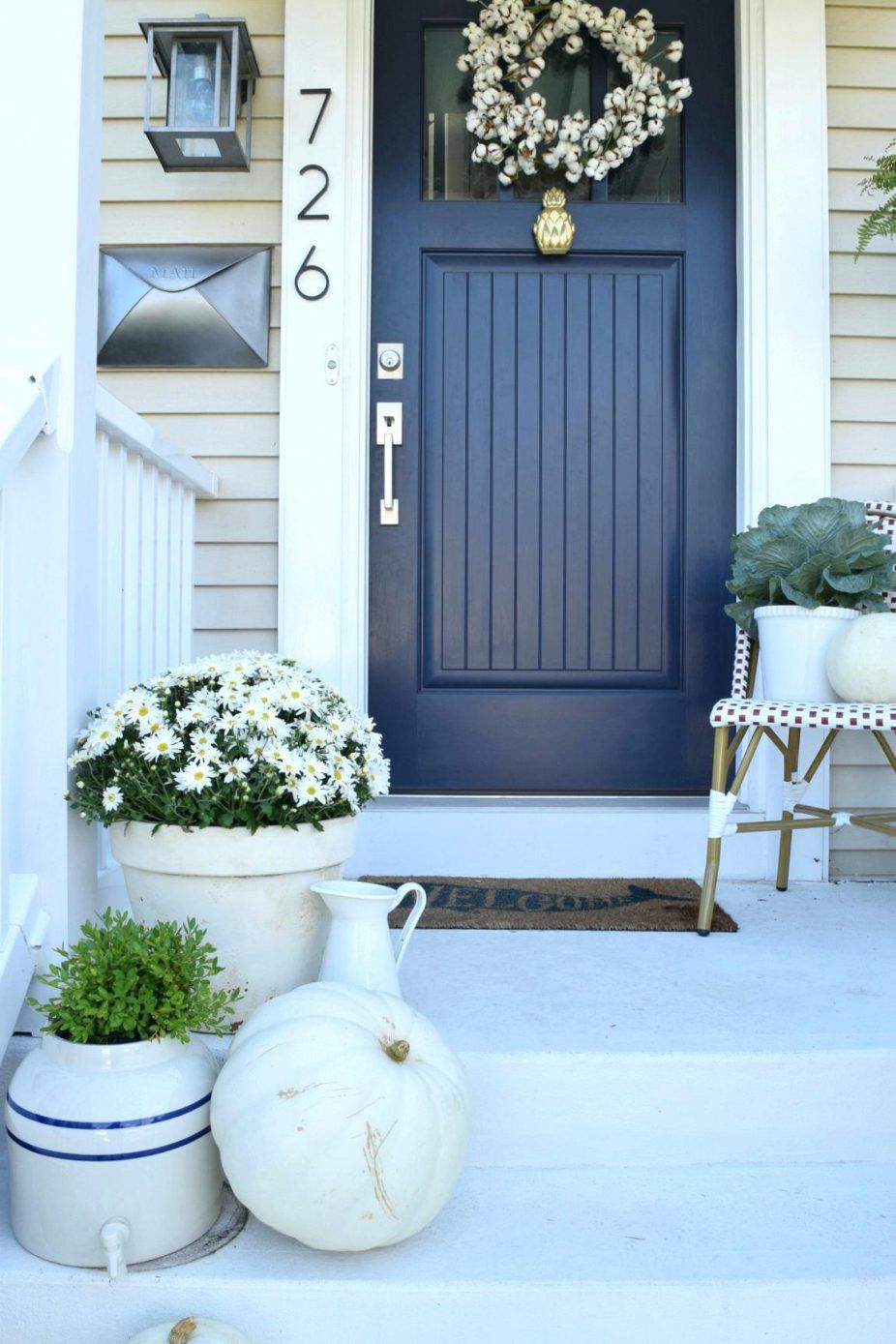Door Color Ideas For Light Blue House