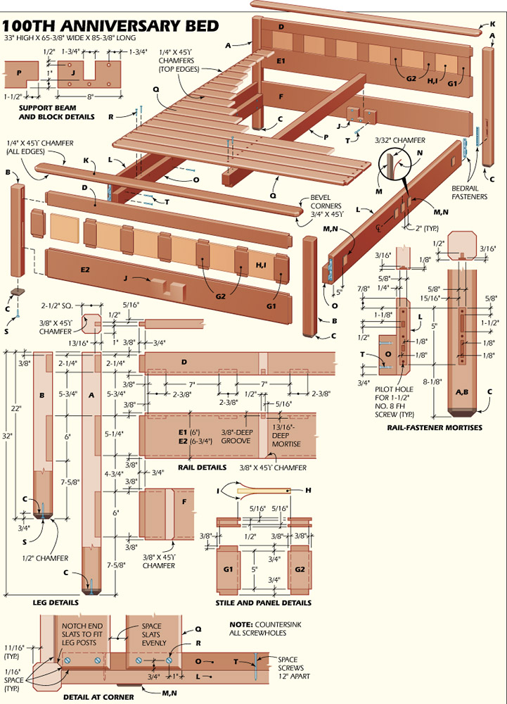 Woodworking Bed Plans | BED PLANS DIY & BLUEPRINTS