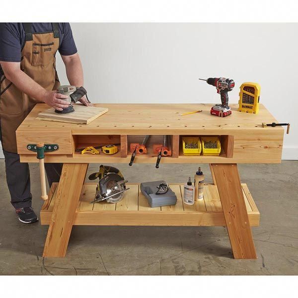 Compact Workbench Plan from WOOD Magazine | Woodworking ...